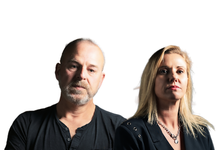 Henk en Daphne als Tom en Brigitte